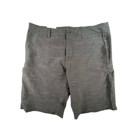 NWT, Hang-Ten, Men's 4 way Stretch, Lightweight Quick Dry Shorts Black, Size: 36 - Picture 1 of 12